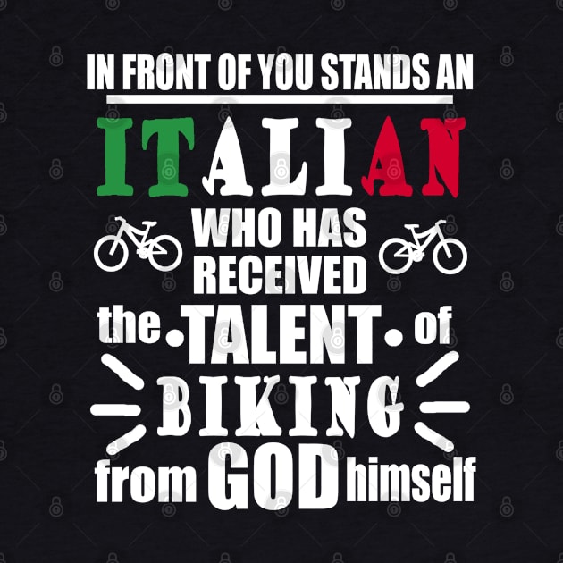 Italian Biking Downhill Cycling Gift by FindYourFavouriteDesign